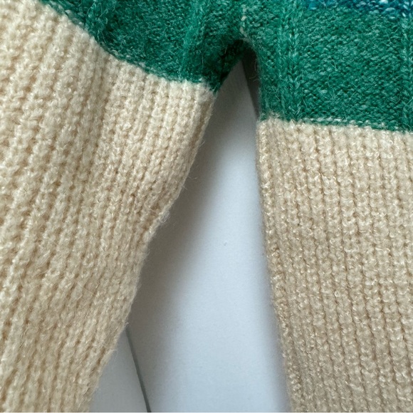 GREYLIN Ombré Funnelneck Knit Sweater XS-S Cream Beige Green Blue - Picture 7 of 10